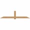 Ekena Millwork Eugene Smooth Timber Gable Bracket, Western Red Cedar, 96"W x 24"H x 1 1/2"D x 5 1/2"F, 6/12 Pitch GBW096X24X0206EUG00SWR - alternate 1
